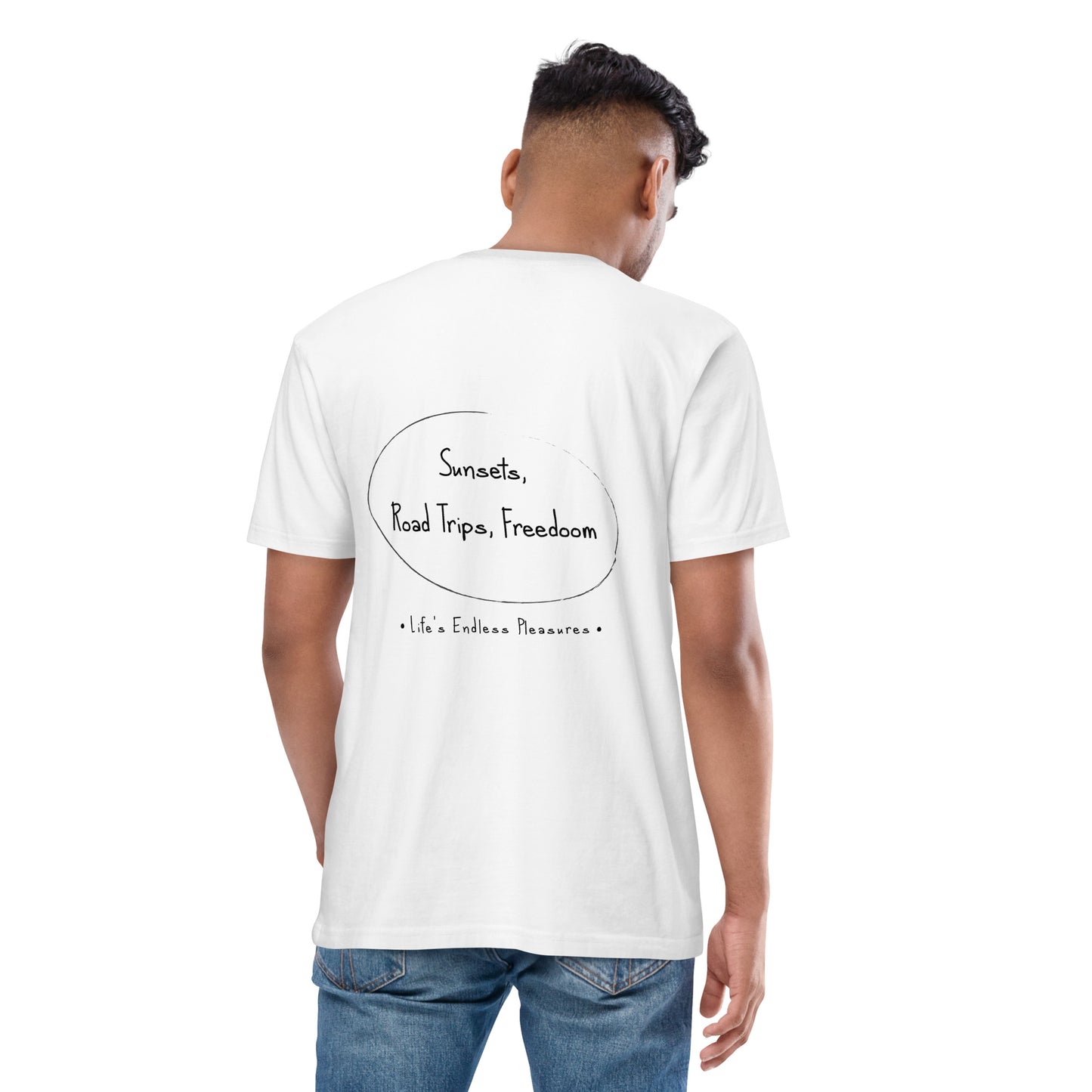 Sunsets, Road Trips, Freedom - Men’s premium heavyweight tee